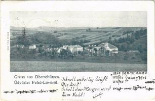 1899 (Vorläufer) Felsőlövő, Oberschützen; (EK)