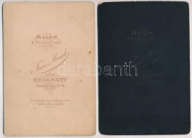 cca 1880-1900 Vegyes fotó tétel, 6 db, portré fotók, közte egy sír fotóval, keményhátú fotók román m...