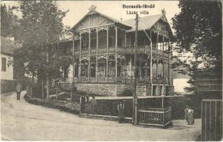 1916 Borszék-fürdő, Baile Borsec; Lázár villa (gyűrődések / creases)
