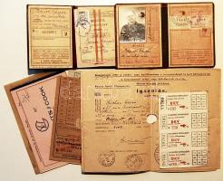 cca 1940-1980 9 db közlekedési jegy és igazolvány