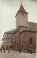 ~1899 (Vorläufer) Wien, Vienna Bécs I. Ruprechtskirche, Leopold Ornstein, Billigste Herren Kleider, I. Birnbaum, Michael Arber. / church, shops. photo