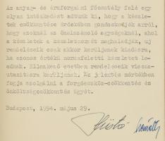 1954 A (Ganz) MÁVAG Mozdony- és Gépgyr Budapest önköltség csökkentési terve 1954. május-szeptember k...