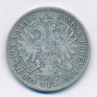 Ausztria 1886. 1Fl Ag "Ferenc József" T:2- 
Austria 1886. 1 Florin Ag "Franz Joseph&...