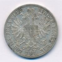 Ausztria 1882. 1Fl Ag "Ferenc József" T:2 
Austria 1882. 1 Florin Ag "Franz Joseph&q...