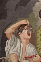 Murillo Dinnyeevők szövet kép kartonra kasírozva. 46x57 cm