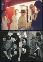 Színes és fekete-fehér fényképek színészekről, forgatásról, többek között: Eperjes Károly, Eszenyi E...