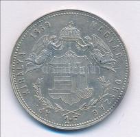 1869GYF 1Ft Ag "Ferenc József / Angyalos címer" Körmöcbánya T:2 kis ph. 
Hungary 1869GYF ...