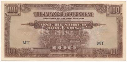 Malaya / Japán megszállás 1944. 100$ T:I- 
Malaya / Japanese occupation 1944. 100 Dollars C:AU Krau...