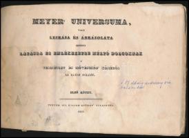 Meyer' Universuma, vagy leirása és ábrázolata minden látásra és emlékezetre méltó dolgoknak a&#...