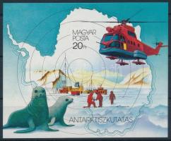 1987 Antarktiszkutatás vágott blokk (8.000) / Mi 190 imperforate block