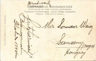 1913 Samarinda (Borneo), Straat / street, shops. TCV card  (Rb)