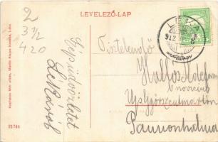 1912 Léka, Lockenhaus; Lovagterem a régi várban. Kopfstein Mór utóda Martin Alajos kiadása / Ritterh...