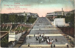 1910 Odessa, Odesa; Lescalier du boulevard de Nicolas / staircase (EB)