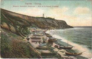 Odessa, Odesa; Riva de la Grannde Fontaine / port