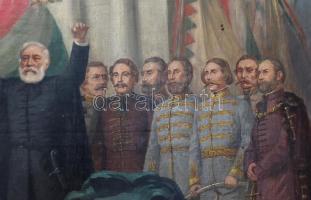 Jelzés nélkül, feltehetően a XIX. sz. második felében működött magyar festő alkotása: Kossuth Lajos ...