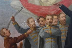 Jelzés nélkül, feltehetően a XIX. sz. második felében működött magyar festő alkotása: Kossuth Lajos ...