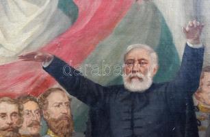 Jelzés nélkül, feltehetően a XIX. sz. második felében működött magyar festő alkotása: Kossuth Lajos ...