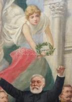 Jelzés nélkül, feltehetően a XIX. sz. második felében működött magyar festő alkotása: Kossuth Lajos ...