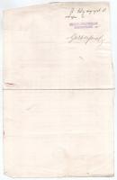 Budapest 1928. "Budapesti Építőmesterek Ipartestülete" névre szóló kötelezőjegye 80P-ről, ...