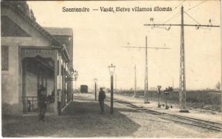 Szentendre, Vasút illetve HÉV villamos állomás, vasútállomás. Özv. Goldstein Mórné (EK)
