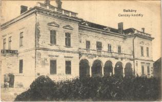 1924 Balkány, Gencsy kastély (EK)