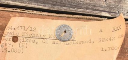 Jelzés nélkül, feltehetően a XIX. sz. második felében működött magyar festő alkotása (Munkácsy Mihál...