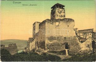 Trencsén, Trencín; várrom / Burgruine / castle ruins