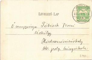 1900 Munkács, Mukacheve, Mukachevo, Mukacevo; Sugárút. Bertsik Emil kiadása / street