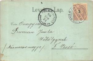 1899 (Vorläufer) Ungvár, Uzshorod, Uzhhorod, Uzhorod; Szenczer Henrik 3347. (EK)