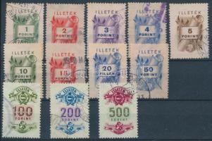 26 db illetékbélyeg 2 db stecklapon