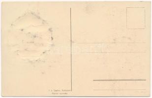 Ungvár, Uzshorod, Uzhhorod, Uzhorod; Irredenta művészlap. Szeiler féle Patent dombornyomott fémplake...