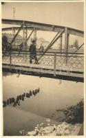 1939 Ungvár, Uzshorod, Uzhhorod, Uzhorod; híd / bridge. photo