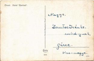 Huszt, Chust, Khust; Központi szálloda, üzletek / Hotel Central, shops. Dmitrij Bogatyrev