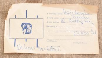 Moldován István (1911-2000): Erdélyi táj. Olaj, vászon, jelzett. Hátoldalán Képcsarnok Vállalat címk...