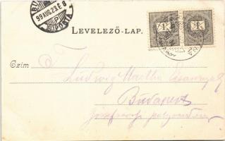 1899 Esztergom, Bazilika. Esztergomi lapok nyomdája "Hunnia" könyvnyomda kiadása (fl)