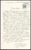 1918 Pozsony, végrendelet átadásáról szóló jegyzőkönyv okmánybélyeggel