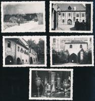 1935 össz 10 db erdélyi városrészleteket, tájakat megörökítő felvétel (Kolozsvár, Nagyszeben, Brassó...