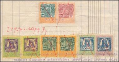 1924 Ulrich B. I. Budapest által kiállított fejléces számla Budapest Székesfőváros Fertőtlenítő Inté...