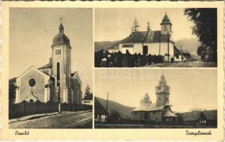 1943 Dombó, Dubove; templom (görögkeleti fatemplom is) / churches (Greek Orthodox wooden church)