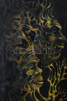 Kolozsvári Grandpierre Miklós (1950-): Bűbáj. Olaj, vászon, jelzett. Alján apró felületi sérüléssel....