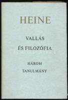Heinrich Heine: Vallás és filozófia. Három tanulmány. Bp., 1967, Helikon. Kiadói egészvászon-kötés, jó állapotban. Kiadói kicsit fakó papír védőborító.