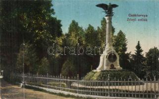 Csáktornya Zrínyi monument