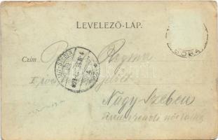 1899 Sümeg, vár, Kisfaludy Sándor szobra. Horvát Gábor kiadása (EK)