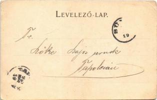 1899 Sümeg, vár, Püspöki kastély. Horvát Gábor kiadása (EK)