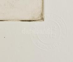 Rippl-Rónai József (1861-1927): Ülő akt (Fürdés előtt), 2012-es lehúzás. Rézkarc, papír. Jelzés nélk...