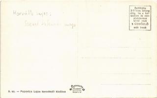 1940 Taracköz, Teresva; Augusztus 20. Szent István napi ünnepély magyar zászlókkal. Popovics Lajos k...