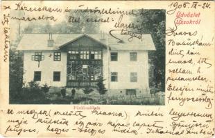 1905 Uzsok, Uzhok; Fürdő szálloda. Klein Jenő felvétele / spa hotel (EK)