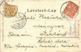 1905 Uzsok, Uzhok; Fürdő szálloda. Klein Jenő felvétele / spa hotel (EK)