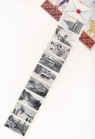 1943 Kárpátalja, Transcarpathia; népviseletes leporello / folklore leporellocard s: Klaudinyi (EK)