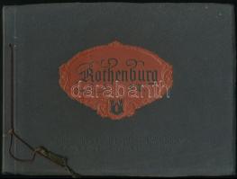 cca 1929 Rothenburg ob der Tauber. 12 db kép a bajor Rothenburgról. Fűzött haránt alakú papírkötésben, 12 t.